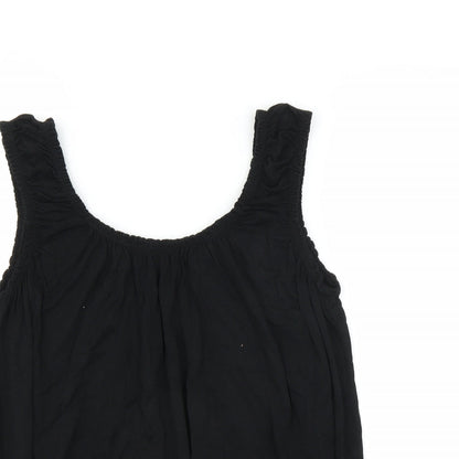 Womens UK Size S Preworn Black Basic Blouse