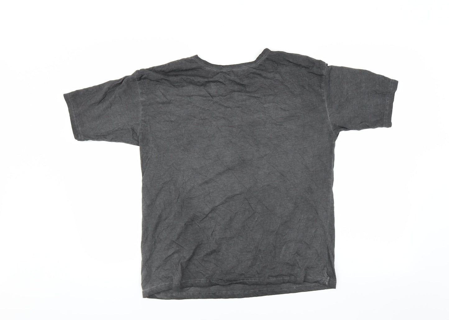 Womens UK Size  Preworn Grey Basic T-Shirt