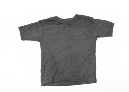 Womens UK Size  Preworn Grey Basic T-Shirt