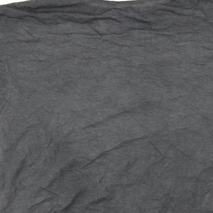 Womens UK Size  Preworn Grey Basic T-Shirt