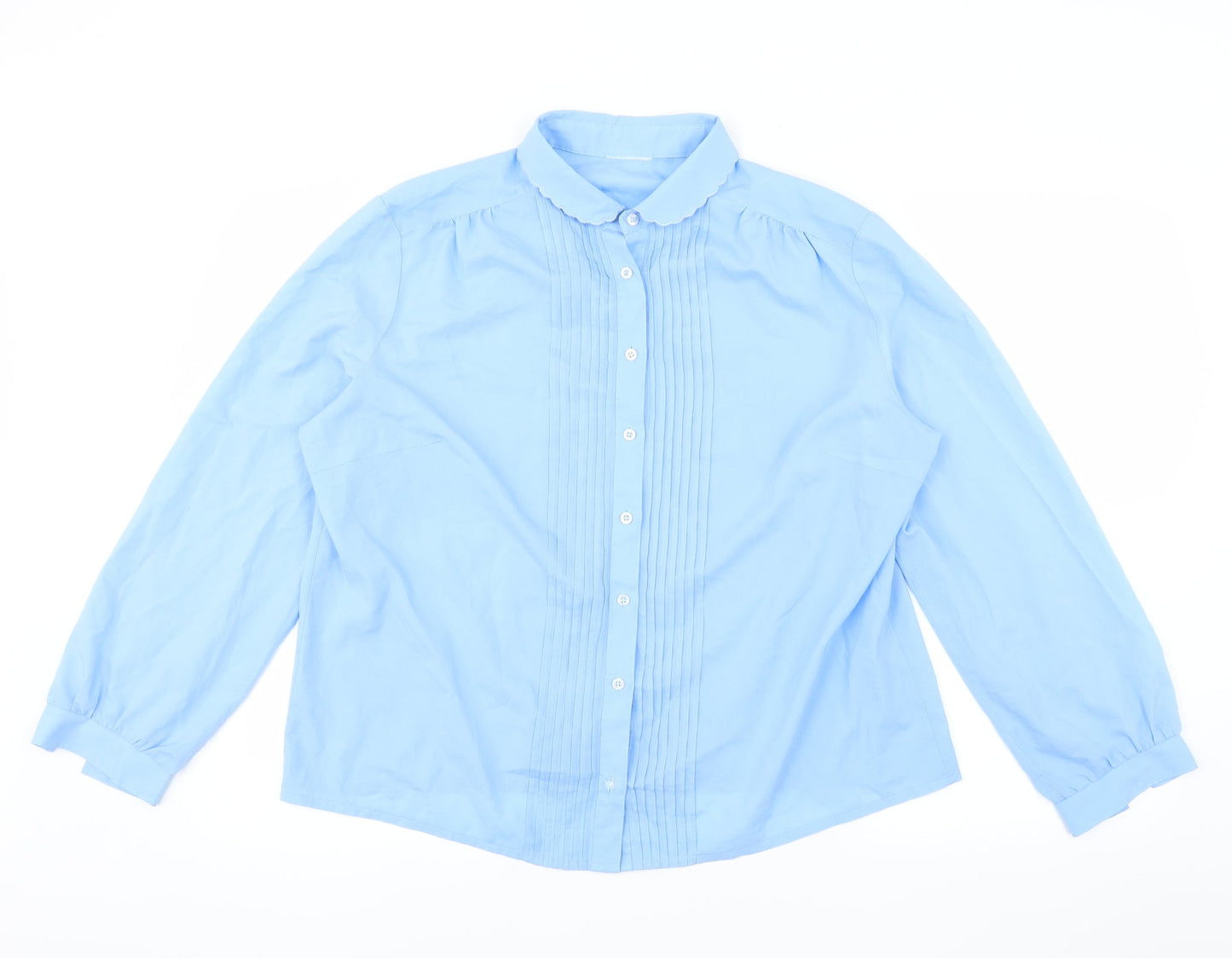 Womens UK Size  Preworn Blue Basic Blouse