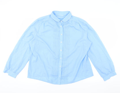 Womens UK Size  Preworn Blue Basic Blouse