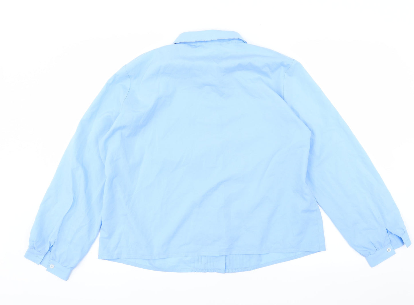 Womens UK Size  Preworn Blue Basic Blouse