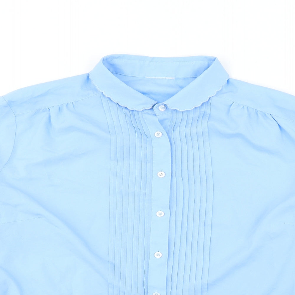 Womens UK Size  Preworn Blue Basic Blouse
