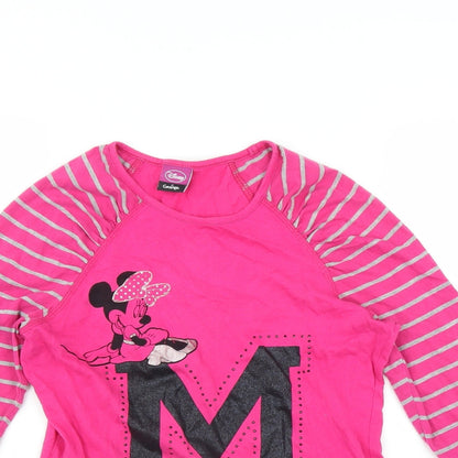 George Girls Pink Solid  Top Pyjama Top Size 13-14 Years  - MINNIE MOUSE