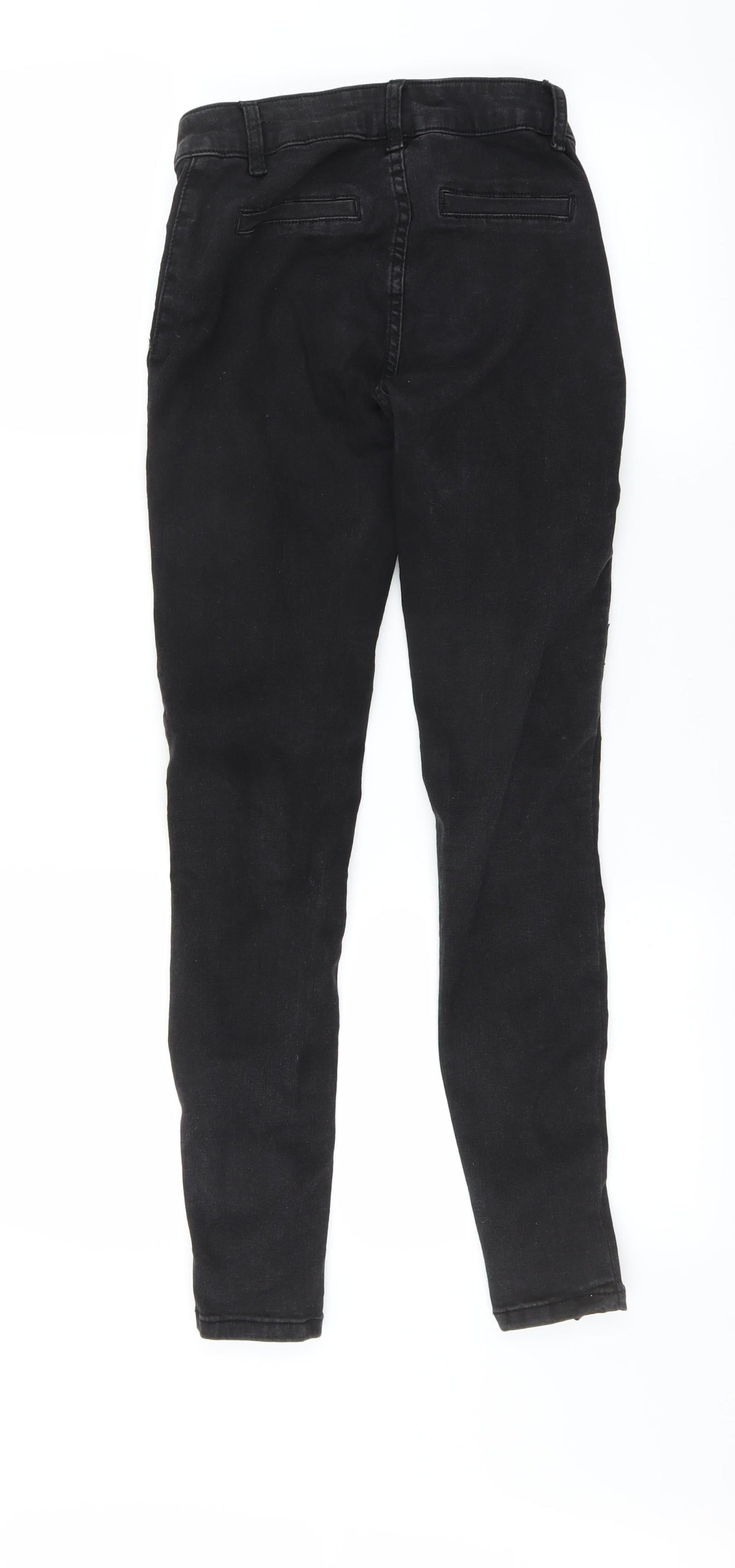S Womens Black  Denim Skinny Jeans Size 26 in L28 in - TIE SIDED DETAIL