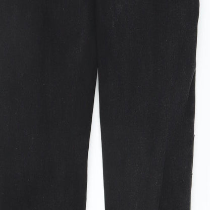 S Womens Black  Denim Skinny Jeans Size 26 in L28 in - TIE SIDED DETAIL