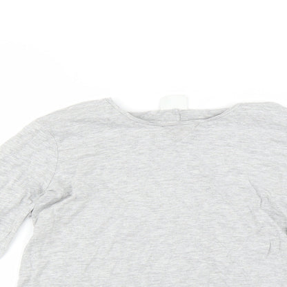 Zara Girls Grey   Basic T-Shirt Size 8 Years