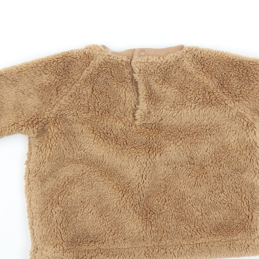 F&F Baby Brown   Pullover Jumper Size 3-6 Months  - bear