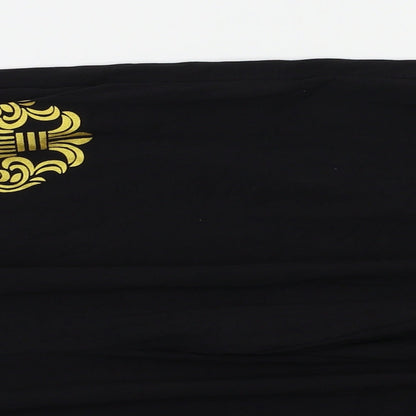 Womens UK Size 3XL Preworn Regular Fit Jogger Black Trousers