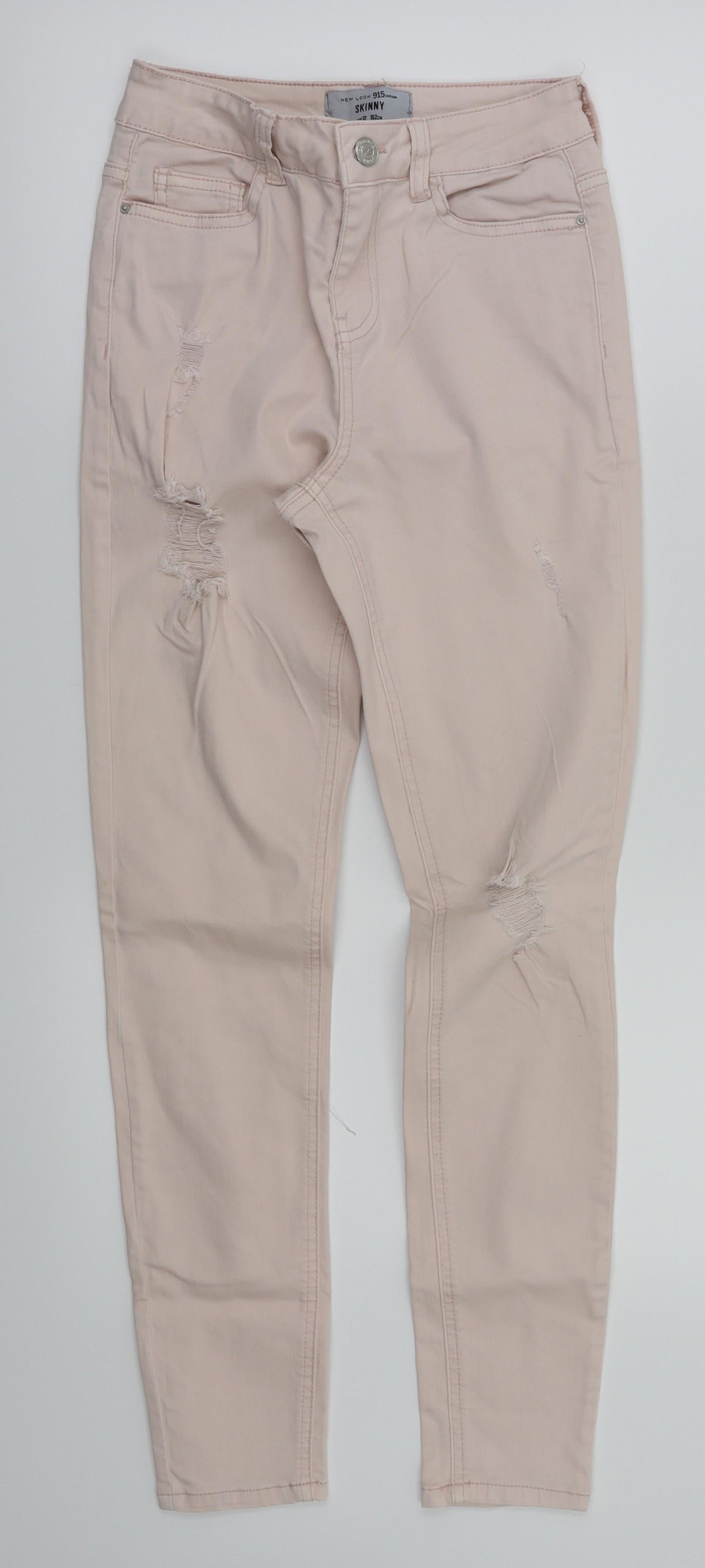 New Look Girls Pink Ikat  Skinny Jeans Size 12 Years