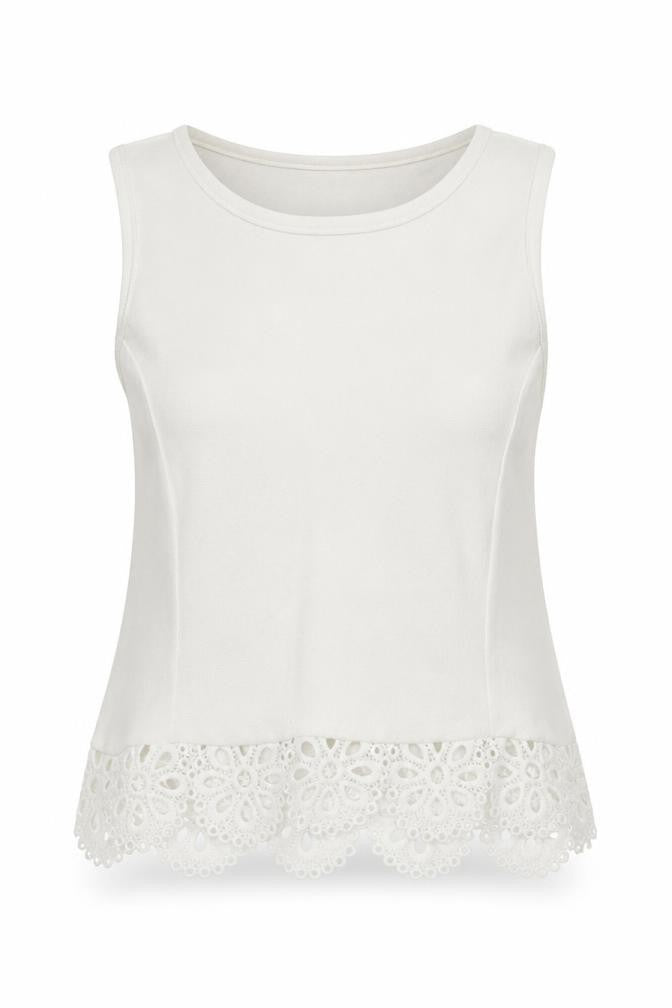 Womens UK Size 6 Boohoo White Basic T-Shirt