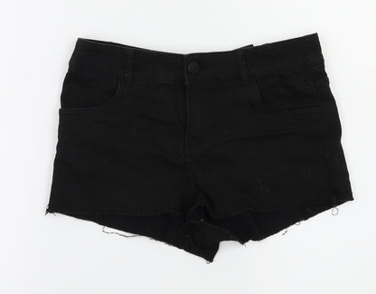 Preworn Womens Black   Hot Pants Shorts Size 4