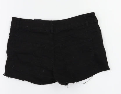 Preworn Womens Black   Hot Pants Shorts Size 4