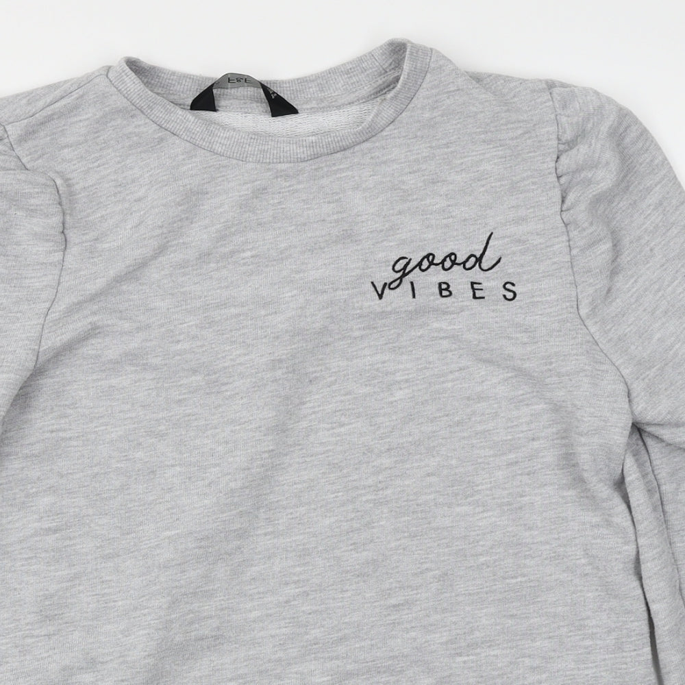 F&F Womens Grey   Basic T-Shirt Size 8