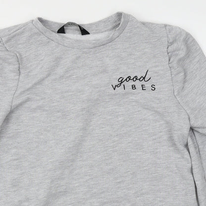 F&F Womens Grey   Basic T-Shirt Size 8