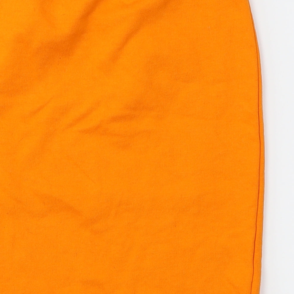Pretty Little Thing Womens Orange   A-Line Skirt Size 4