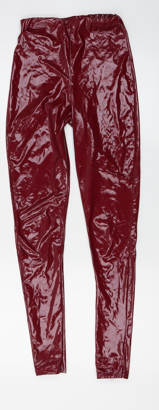 Rebellious Womens Red   Trousers  Size 4 L27 in