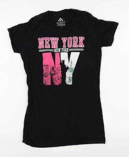 Point sportswear Girls Black   Basic T-Shirt Size 12-13 Years