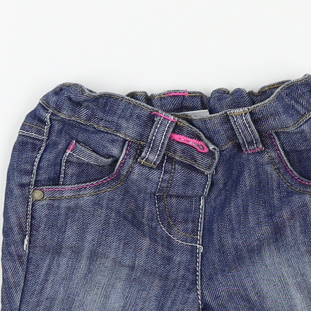 NEXT Girls Black   Cargo Trousers Size 3-6 Months