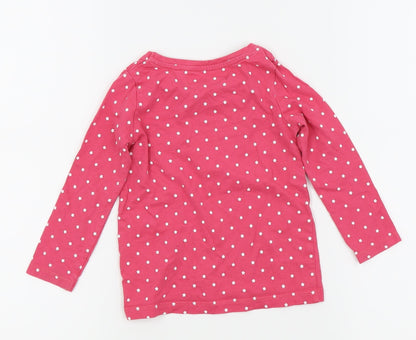 Minoti Girls Pink   Basic T-Shirt Size 18-24 Months
