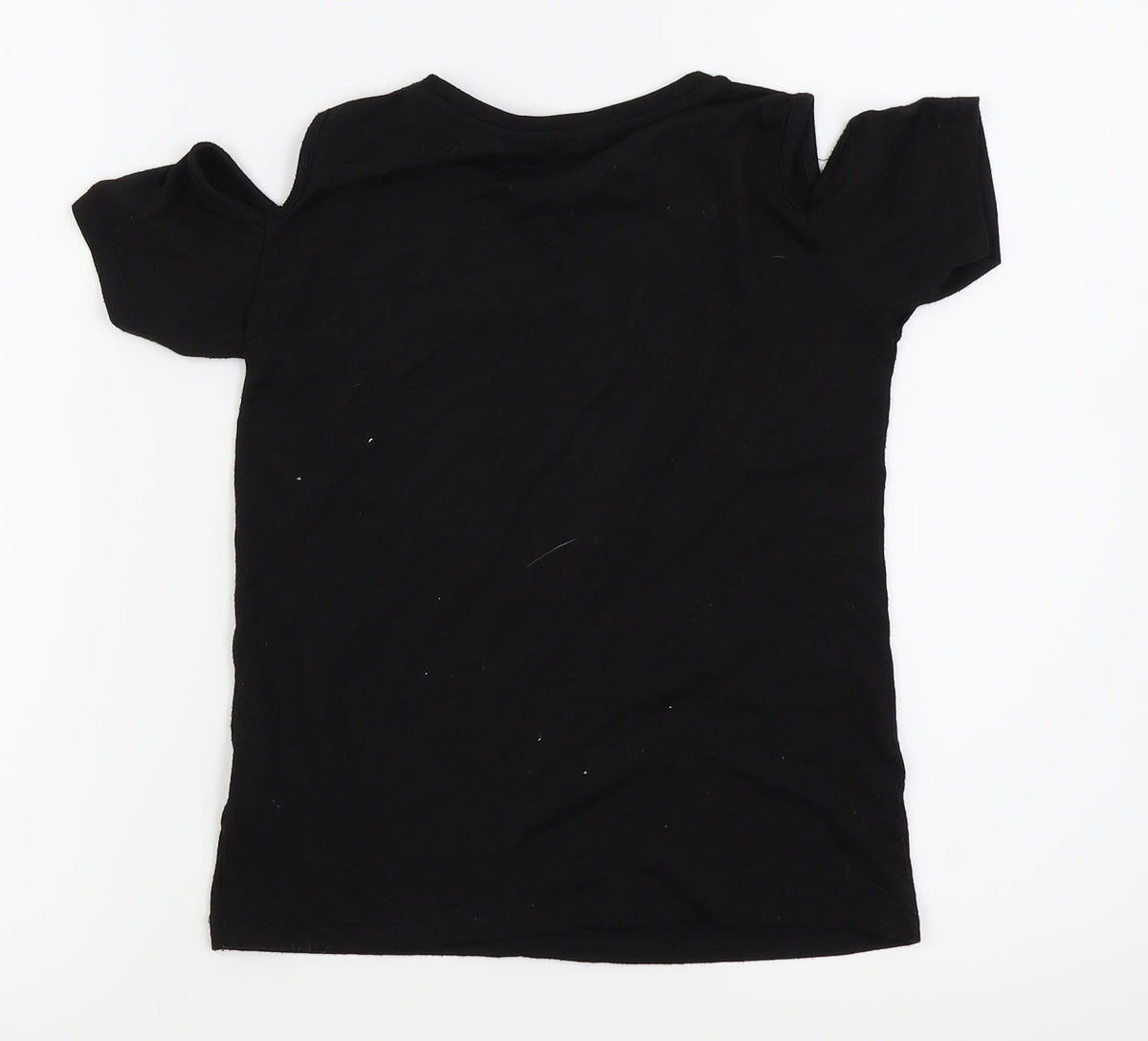 Primark Girls Black Houndstooth  Basic Tank Size 8-9 Years