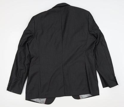 Good Souls Mens Black Striped  Jacket Suit Jacket Size 34