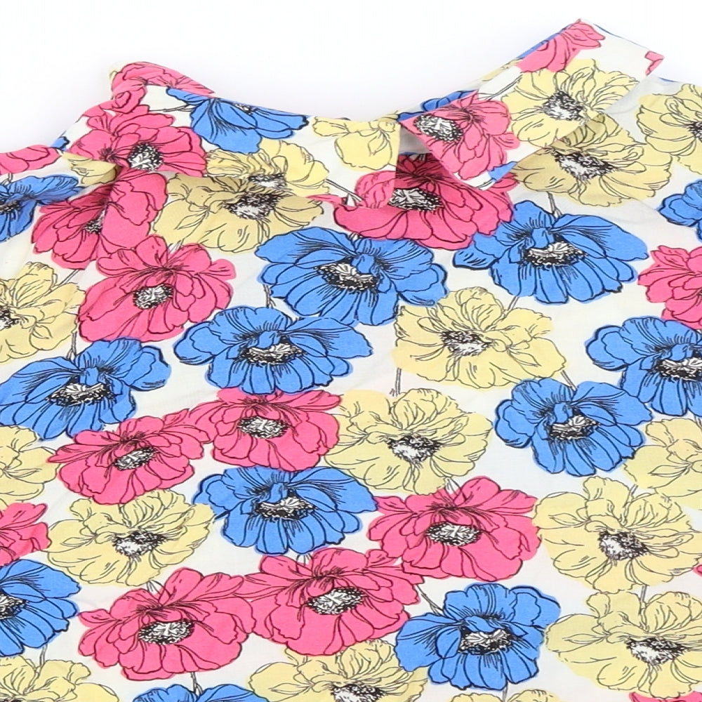 Atmosphere Womens Pink Floral  Basic Blouse Size 12