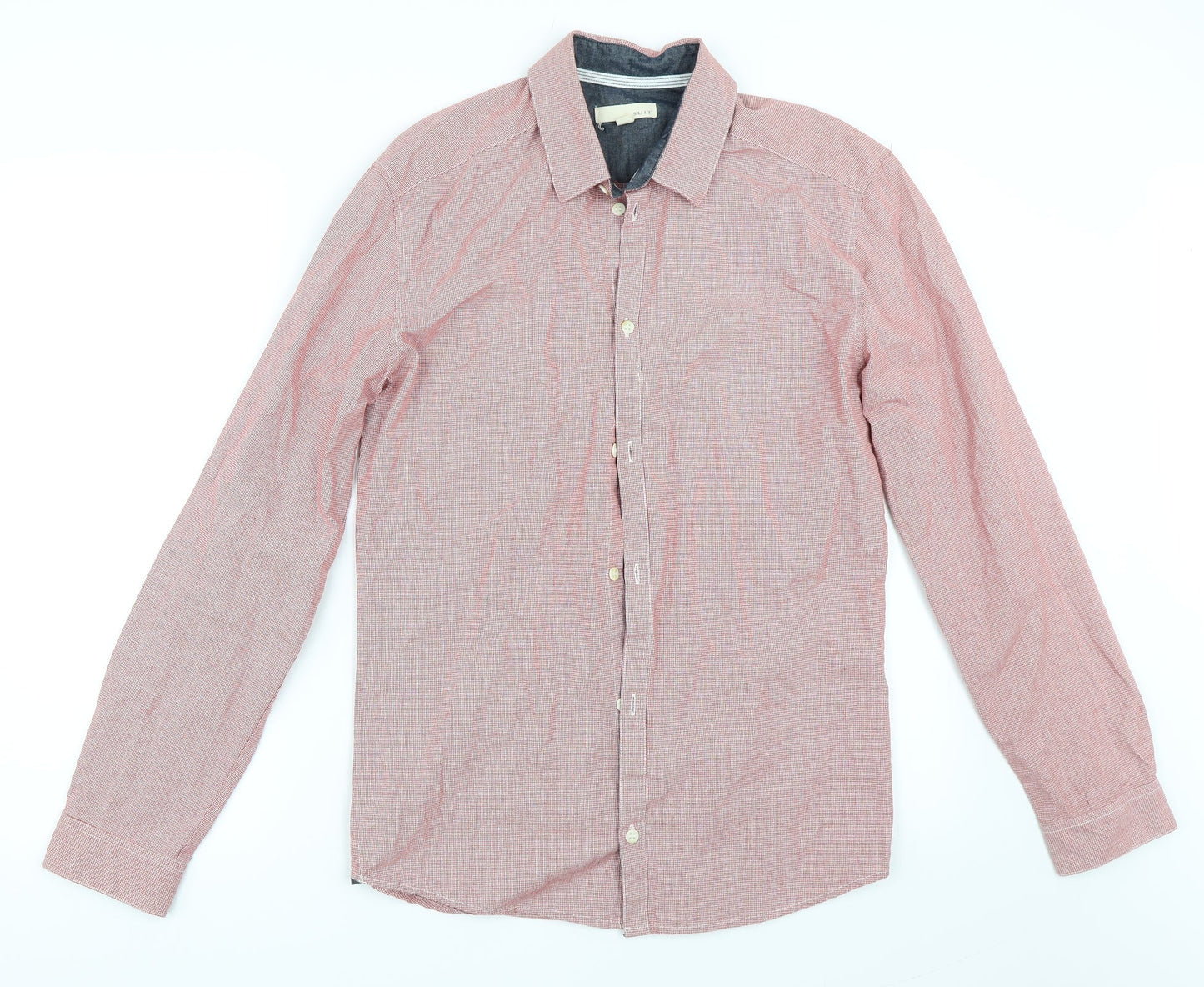 SUIT Mens Red    Button-Up Size S