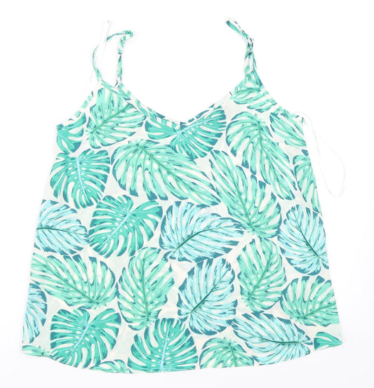 Womens UK Size 8 Atmosphere Green Camisole Blouse