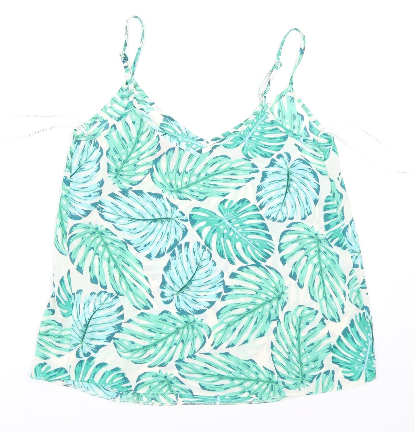 Womens UK Size 8 Atmosphere Green Camisole Blouse