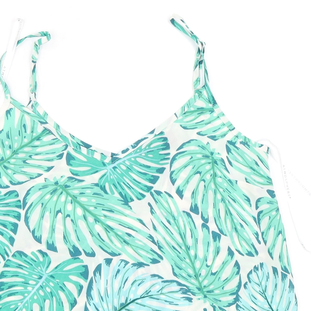 Womens UK Size 8 Atmosphere Green Camisole Blouse