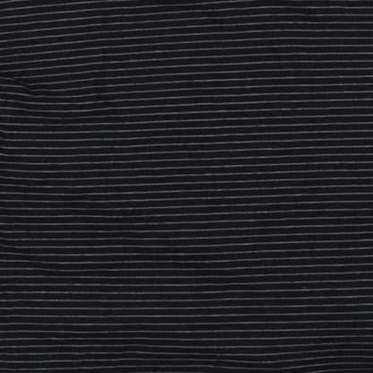 Womens UK Size 8 Warehouse Black Basic T-Shirt