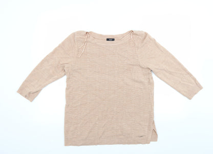 &F Womens Brown   Pullover Jumper Size 14