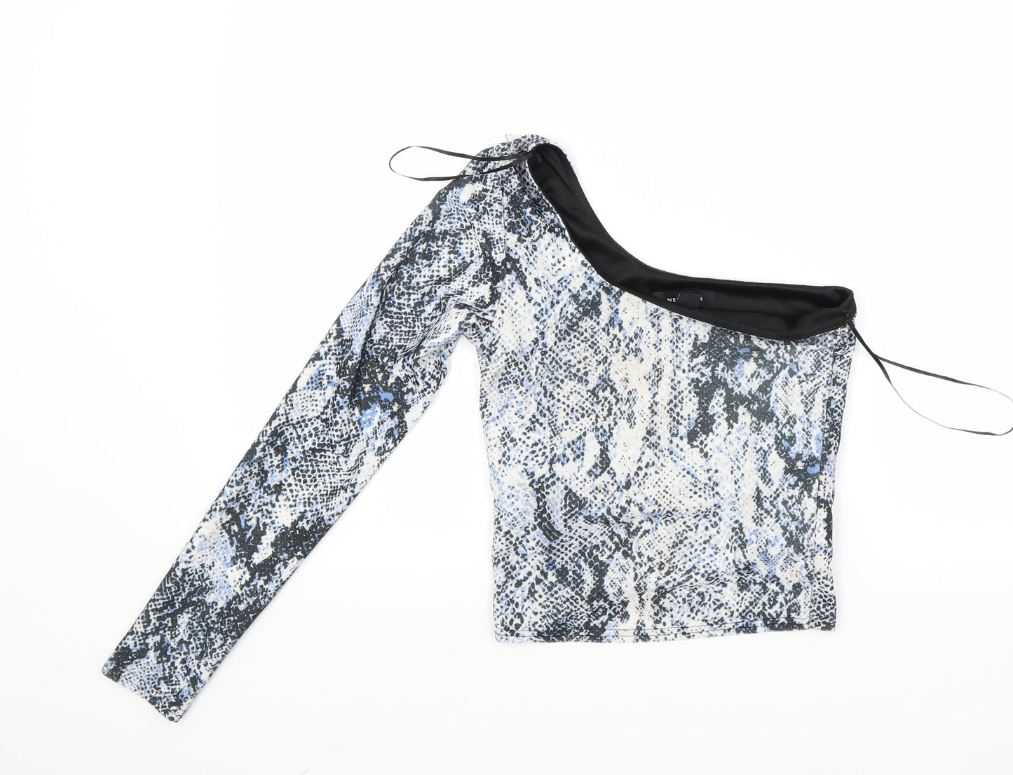 Womens UK Size 8 New Look Multicoloured Cropped Blouse