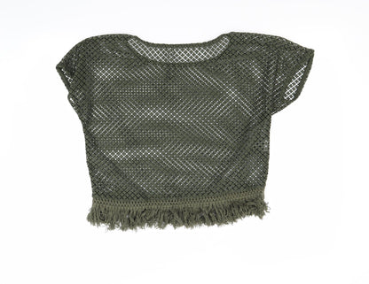 MNG Womens Green   Basic T-Shirt Size S