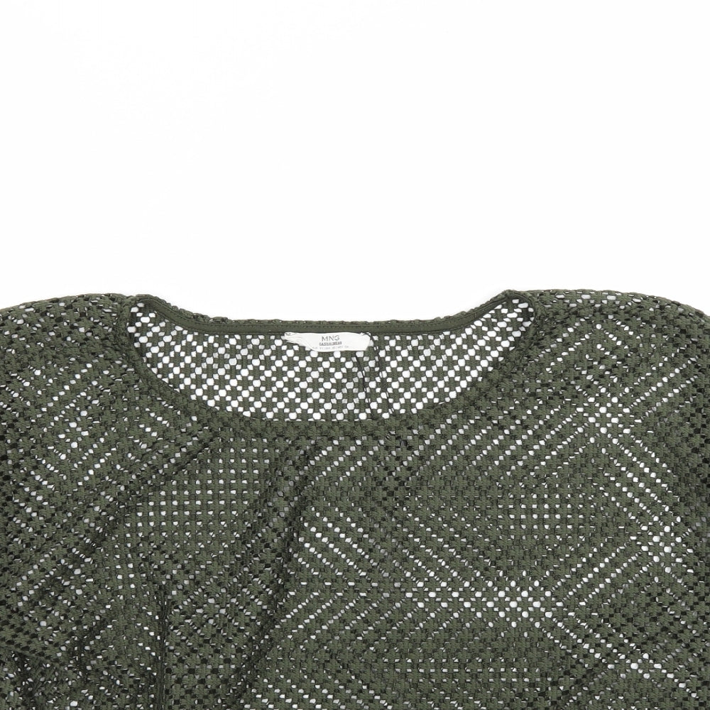 MNG Womens Green   Basic T-Shirt Size S