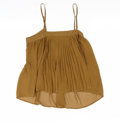 Womens UK Size S Glamorous Brown Basic Blouse