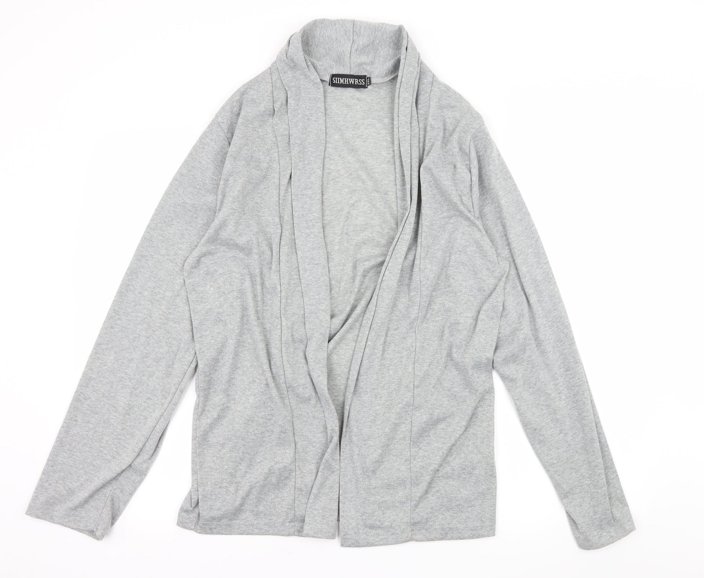 Siimhwrss Womens Grey  Jersey Cardigan Jumper Size 2XL