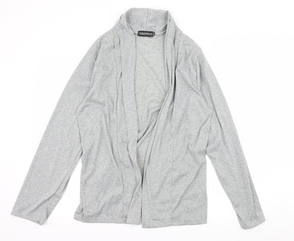 Siimhwrss Womens Grey  Jersey Cardigan Jumper Size 2XL