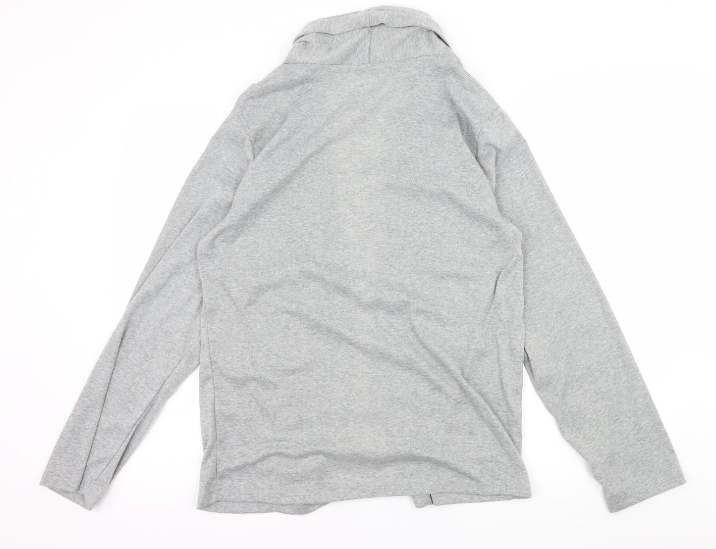 Siimhwrss Womens Grey  Jersey Cardigan Jumper Size 2XL