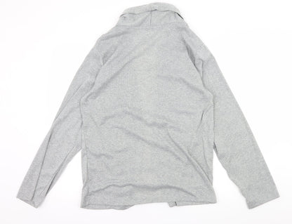 Siimhwrss Womens Grey  Jersey Cardigan Jumper Size 2XL