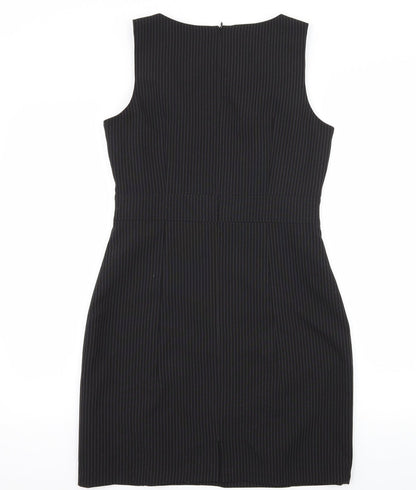 Papaya Womens Black Striped  A-Line  Size 12