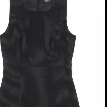 Papaya Womens Black Striped  A-Line  Size 12