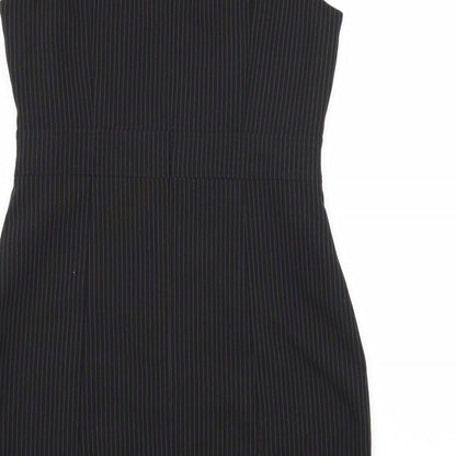 Papaya Womens Black Striped  A-Line  Size 12