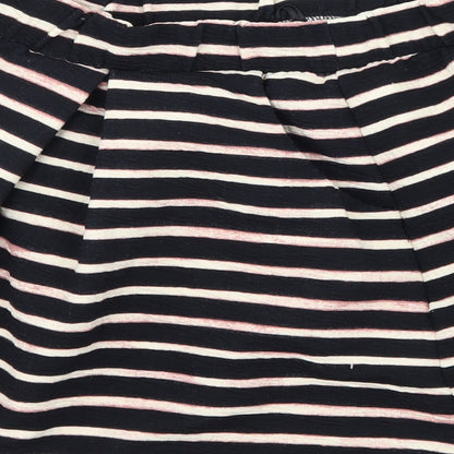 NEXT Womens Black Striped  Flare Skirt Size 14