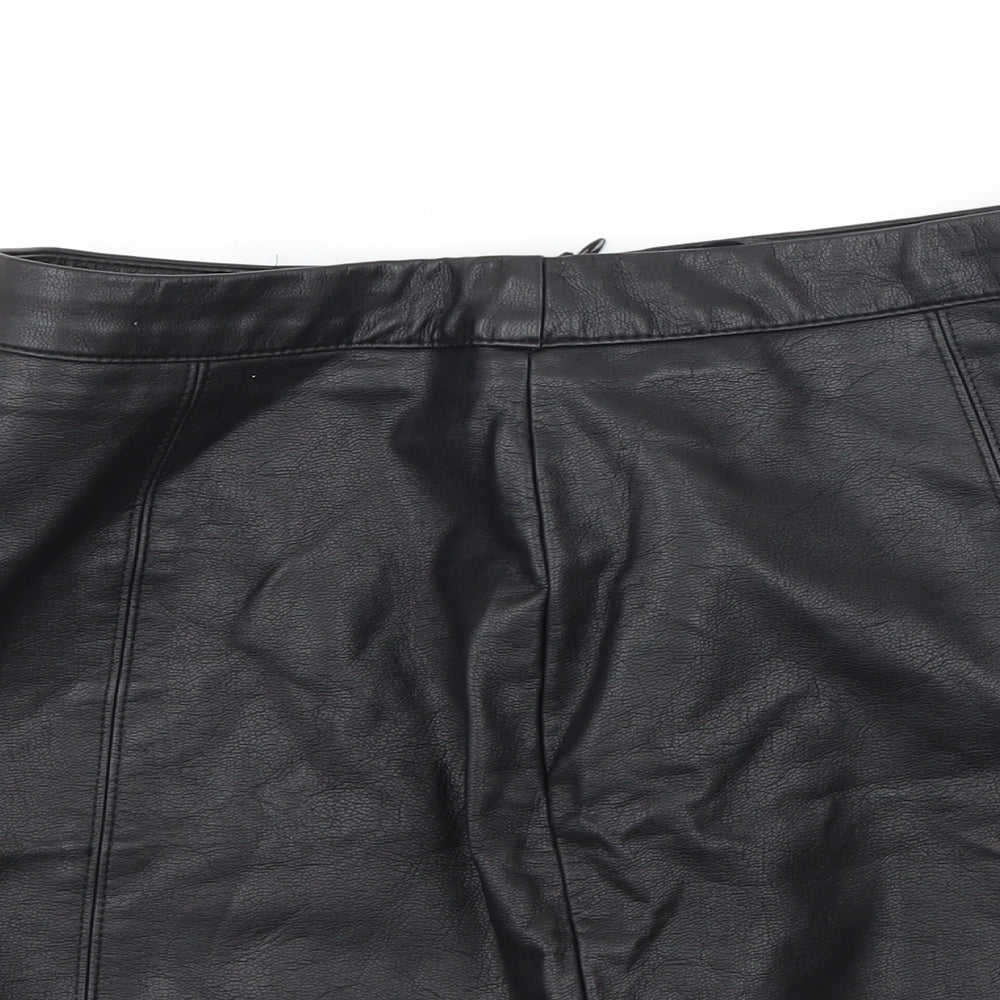 Matalan Womens Black   A-Line Skirt Size 10