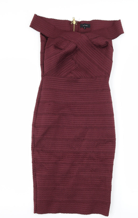 New Look Womens Red   Bodycon  Size 8