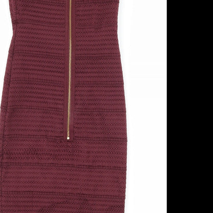 New Look Womens Red   Bodycon  Size 8
