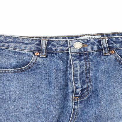 Miss Selfridge Womens Blue  Denim A-Line Skirt Size 10